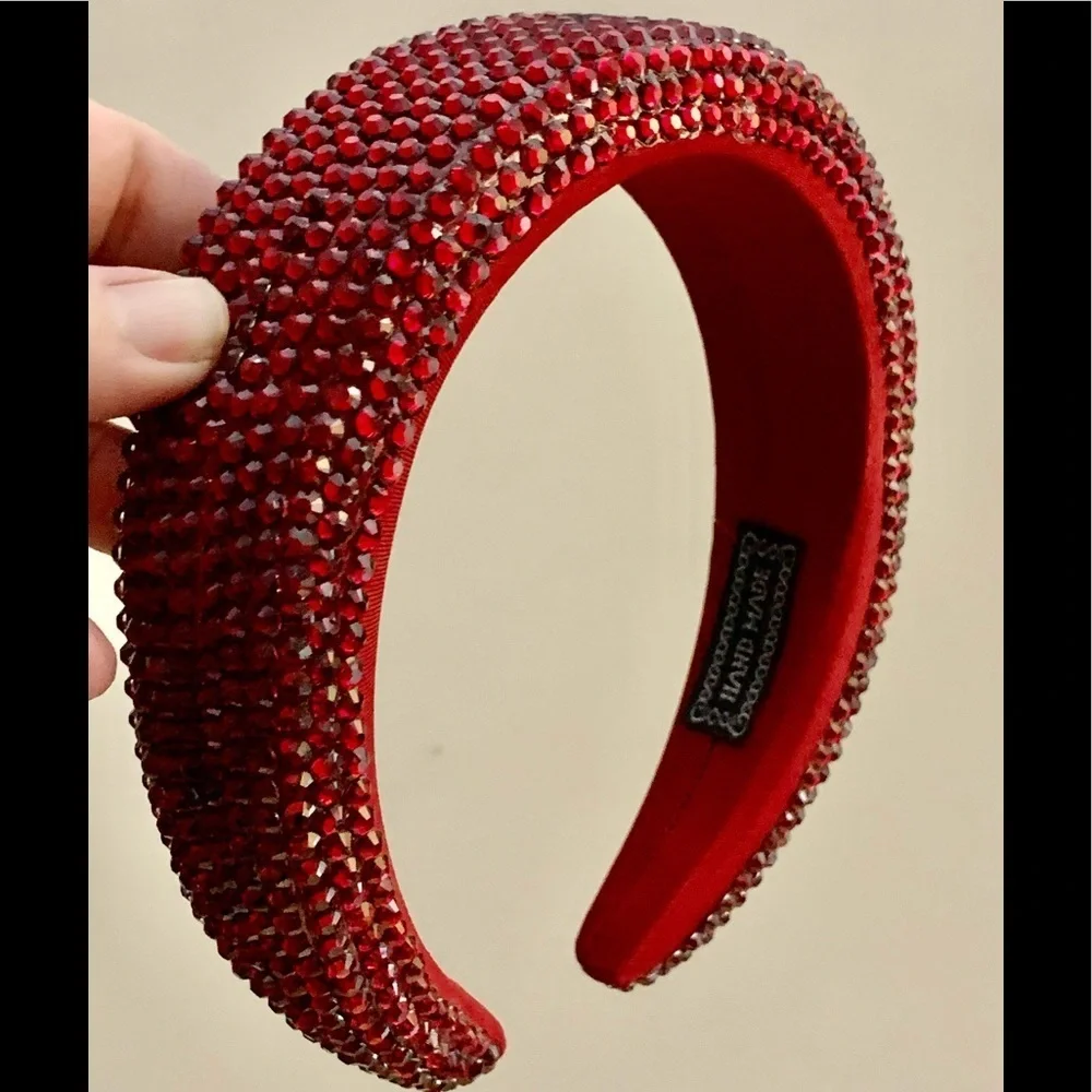 Super Elegant Red Headband to Enhance your Casual or Night Our Hair look